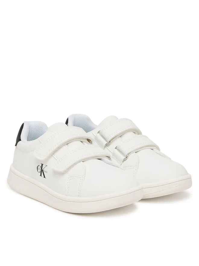 Calvin Klein Низкие кроссовки на липучке V1X9-83275-1355 белые — фото 2