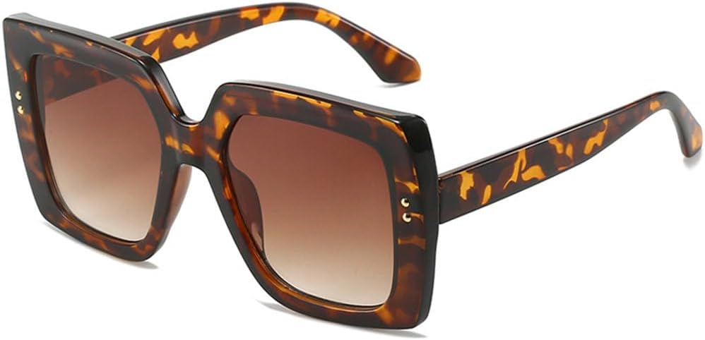 

Роскошные солнцезащитные очки для женщин, большие оправы, мужские солнцезащитные очки в винтажном стиле, увеличенного размера, женские солнцезащитные очки UV400 LVTFCO, Leopard Tea