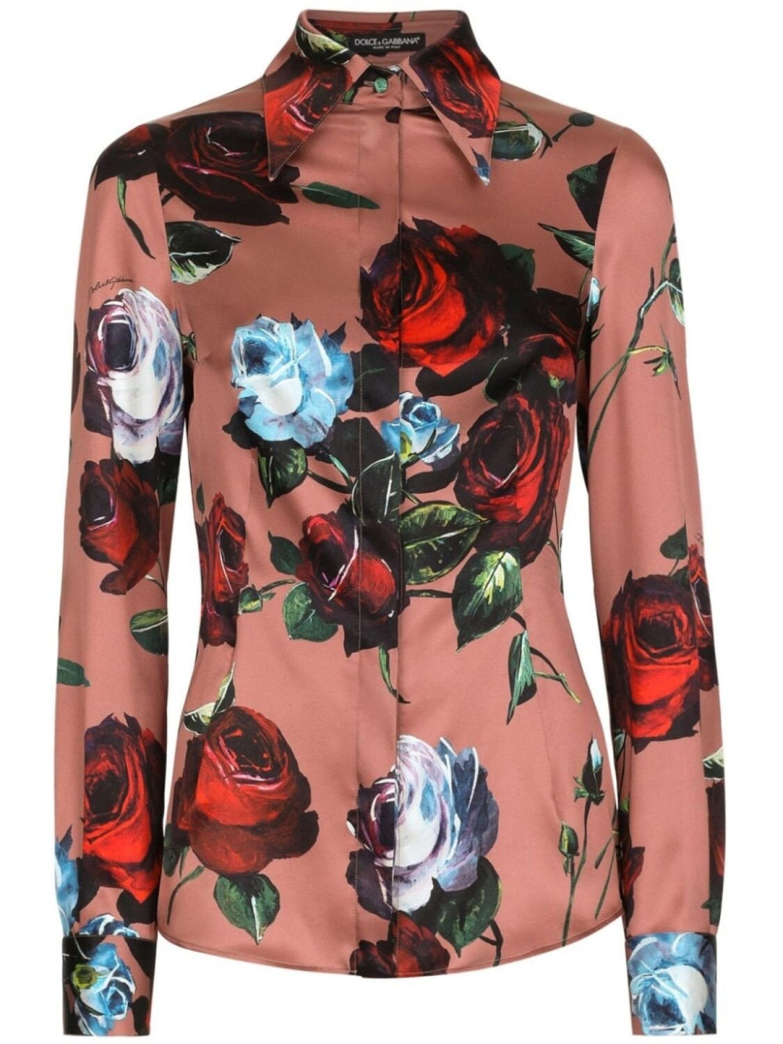 

Dolce & Gabbana рубашка с цветочным принтом, розовый