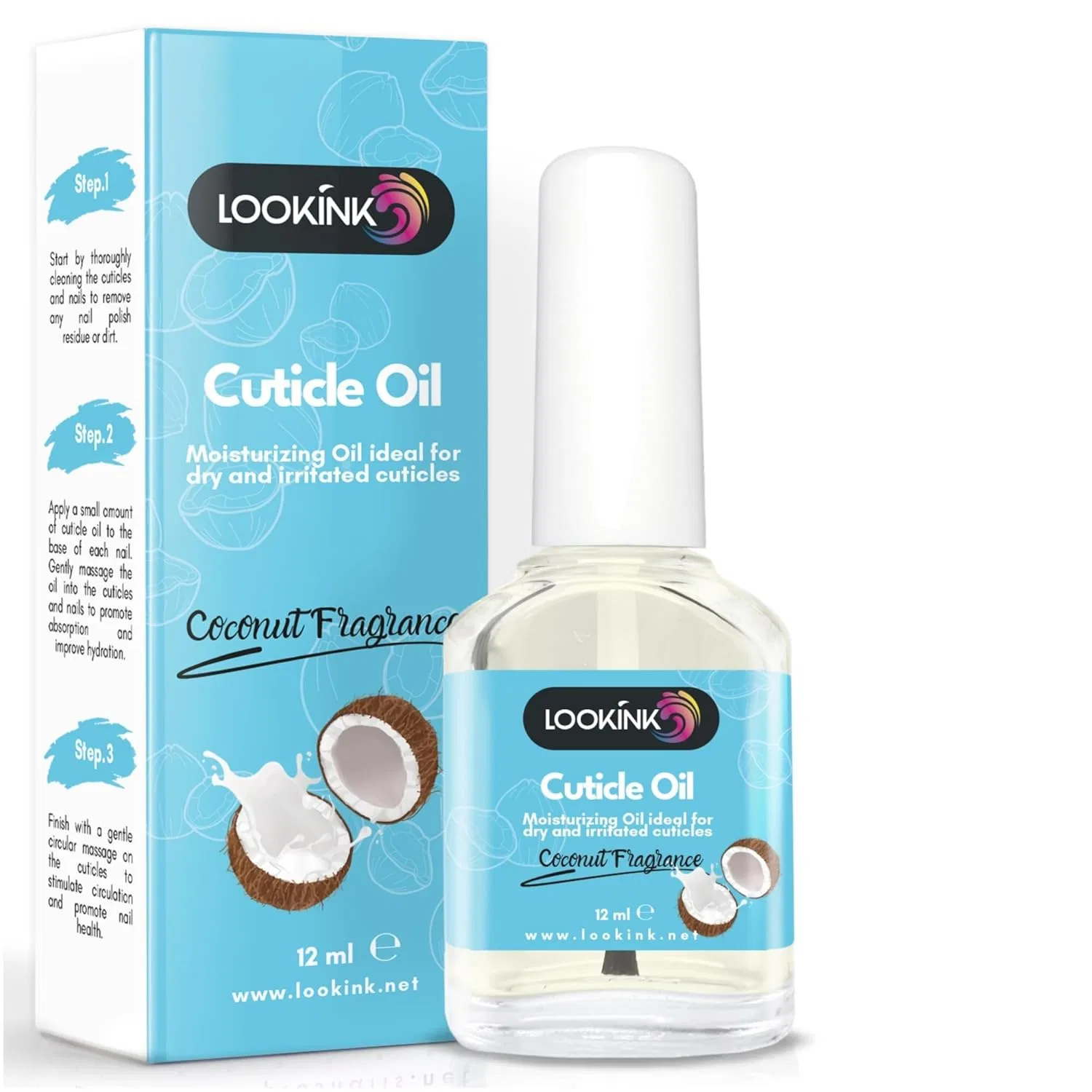 Профессиональное масло для кутикулы с ароматом кокоса Lookink Lookink, Coconut