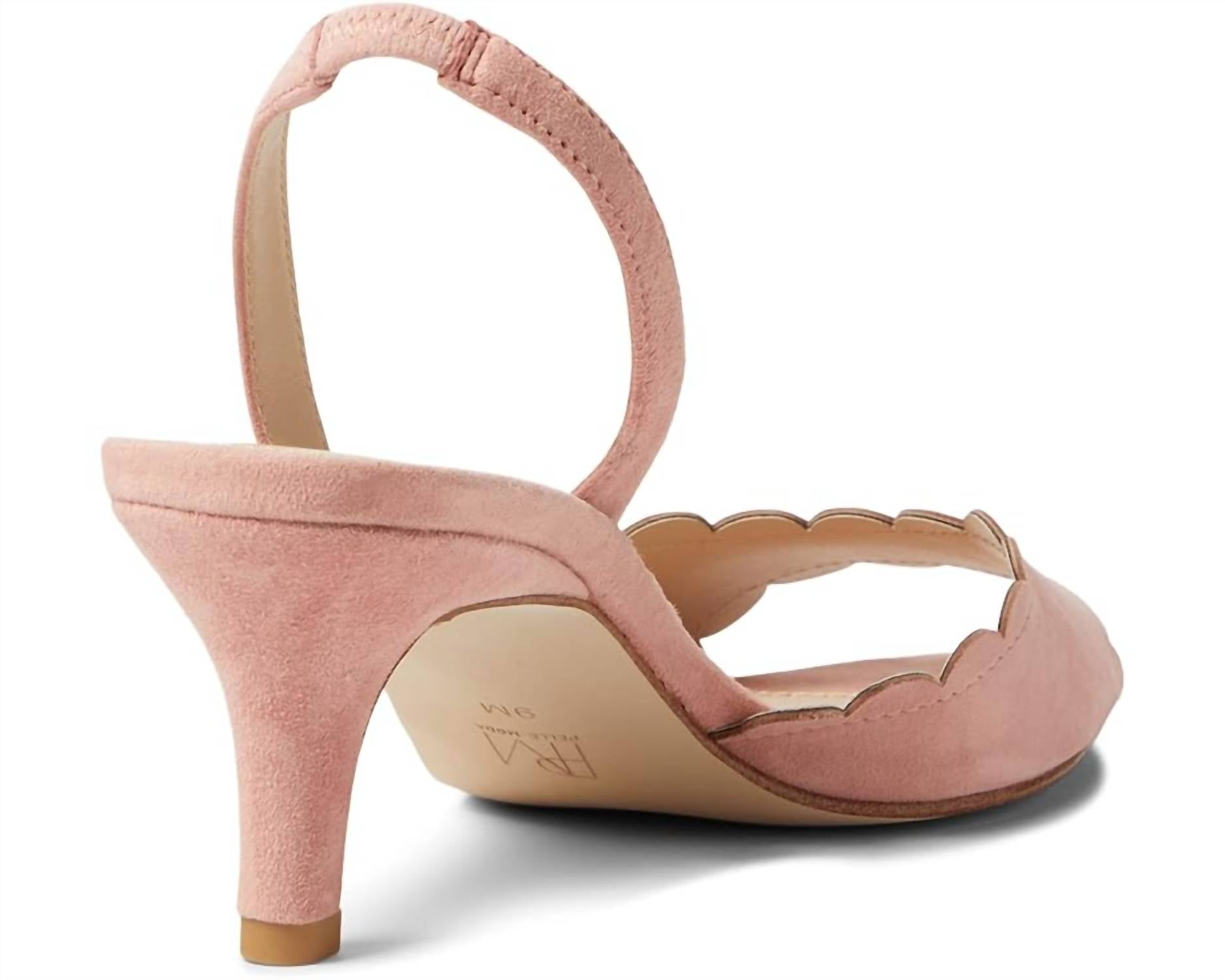Женские туфли Benet Suede на каблуках из замши цвета пиона PELLE MODA, цвет peony kid suede — фото 4