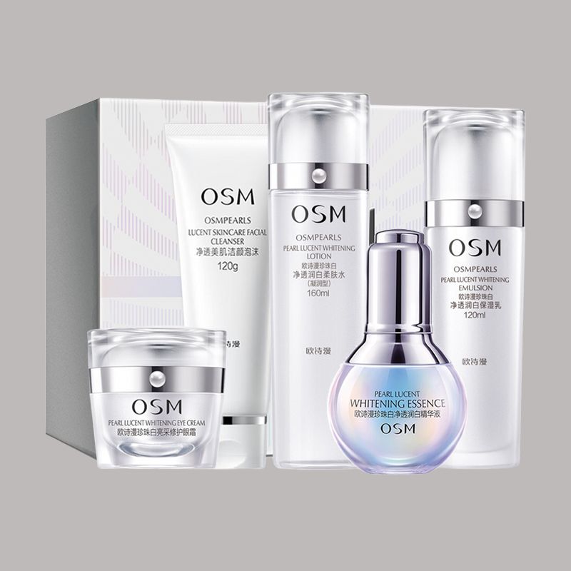 OSM Pearl White Star Wish Deluxe Box увлажняющий набор 100г+160мл+120мл+35мл+15г — фото 2