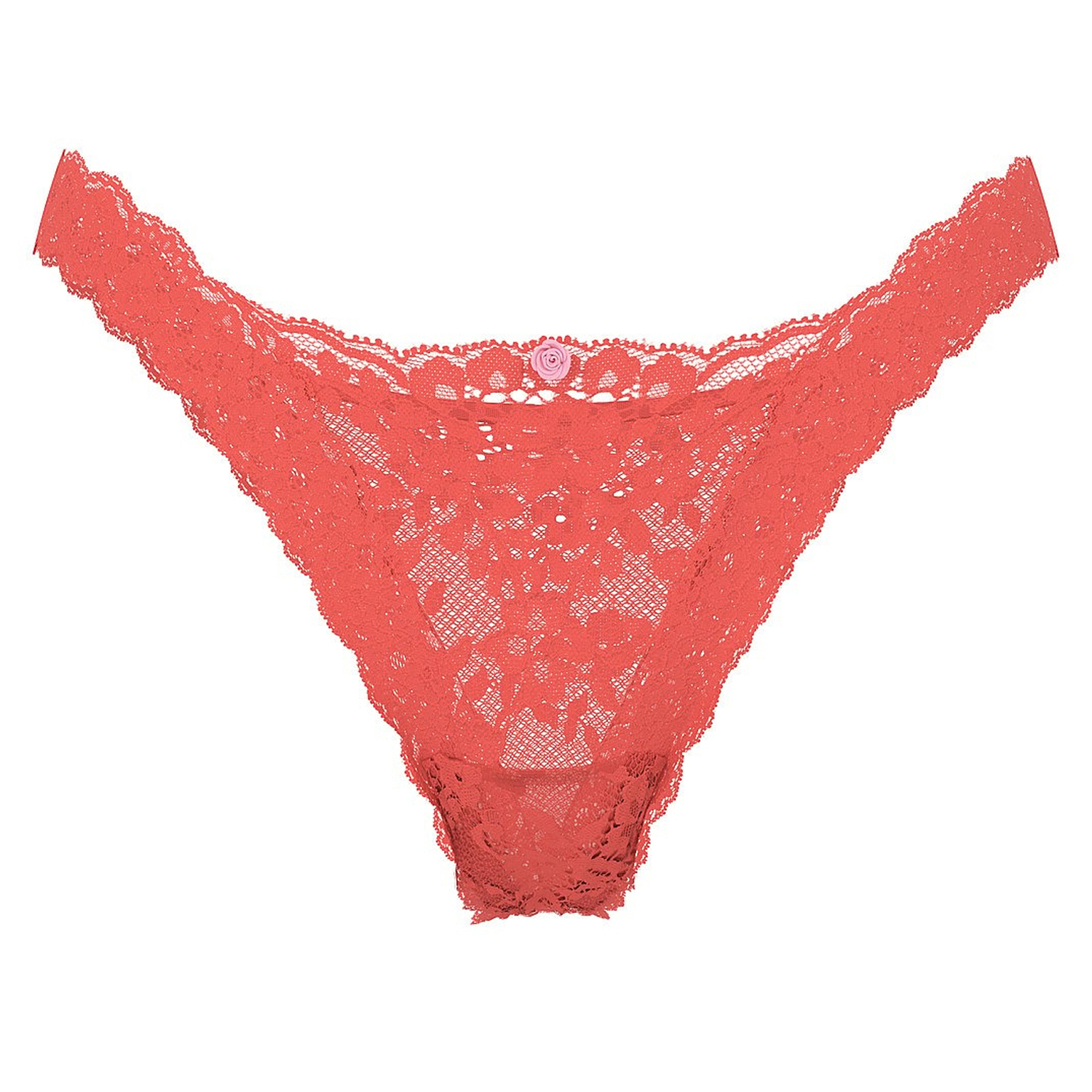 

Трусы Victoria's Secret Lace Brazilian, оранжевый