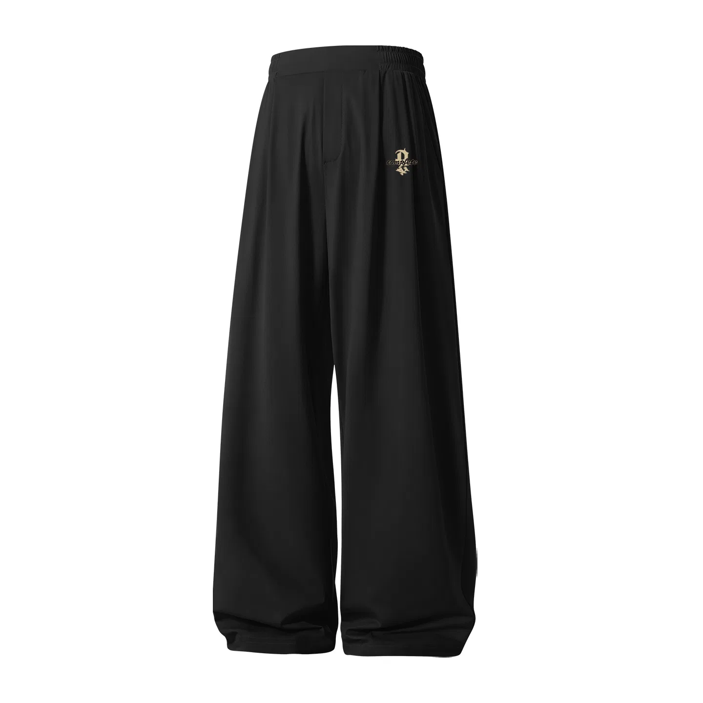 Детские повседневные брюки свободного кроя MINISO, Black (Y Block English Pants Logo) — фото 3