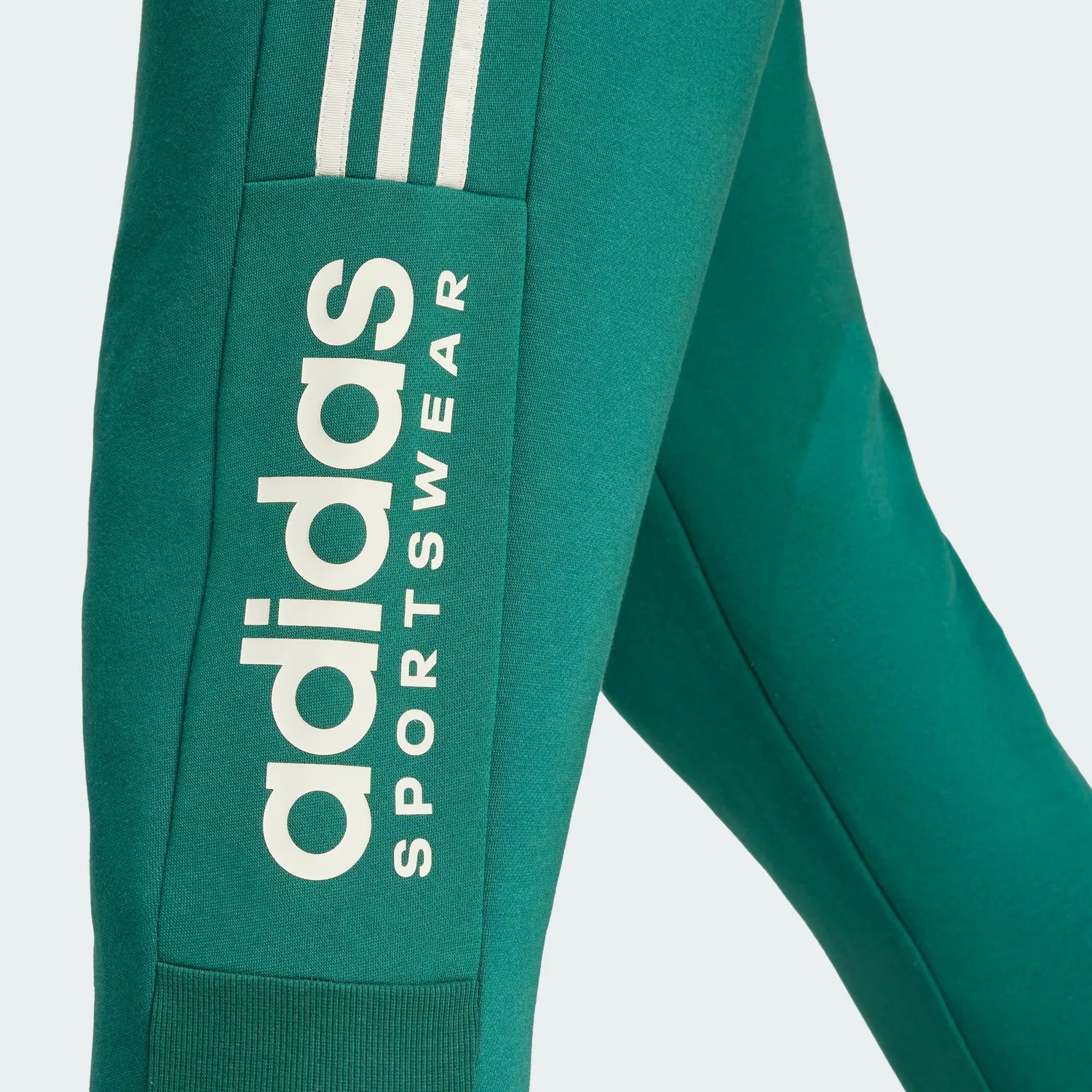 Мужской спортивный брюки с завязкой на поясе Macbook Pro Adidas, Collegiate Green Alumina — фото 3