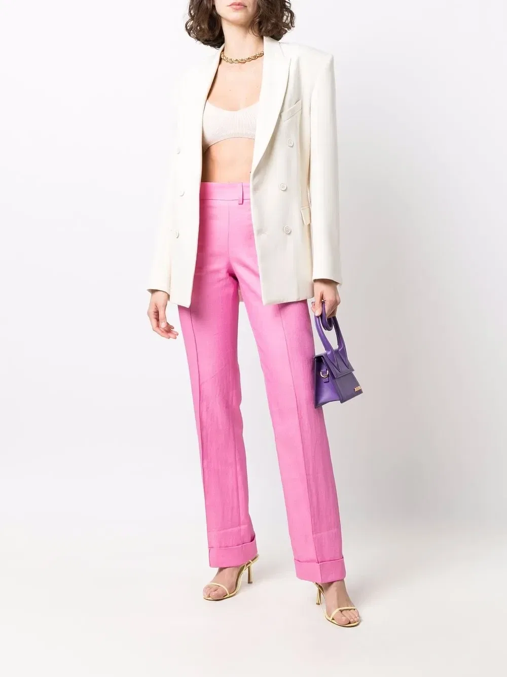 Топ-бралетт Le Bandeau Valensole Jacquemus, бежевый — фото 2