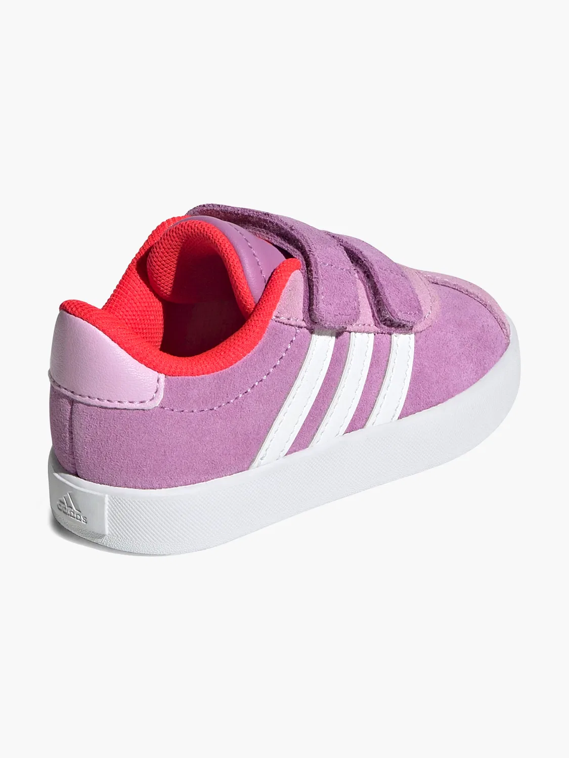 Детские кроссовки с липучками Adidas VL Court 3.0 CF I, фиолетовый — фото 4