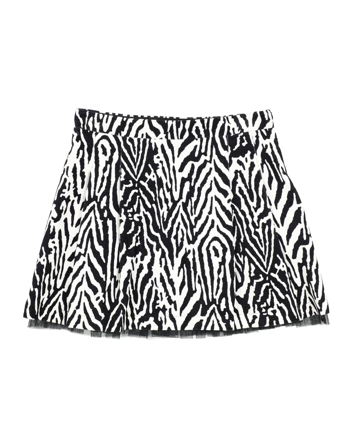 Детская юбка для девочек вельветовая Zebra-print Simonetta, белый