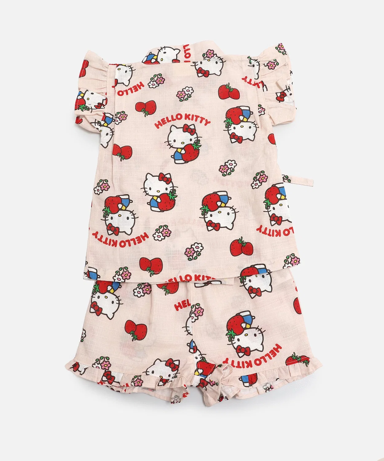 Детский комплект юката с принтом Hello Kitty и My Melody Sanrio, Лавандовый — фото 3