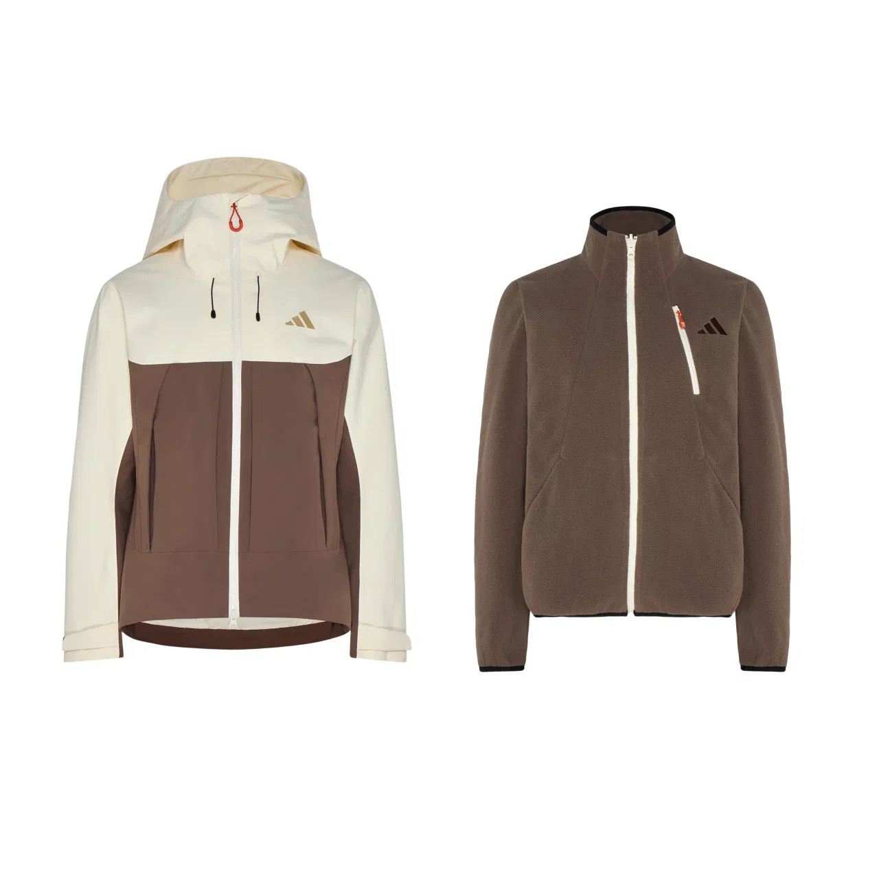 Женская ветровка с капюшоном Terrex Windbreaker Adidas, Stratum Dark Earthy Brown/Ivory