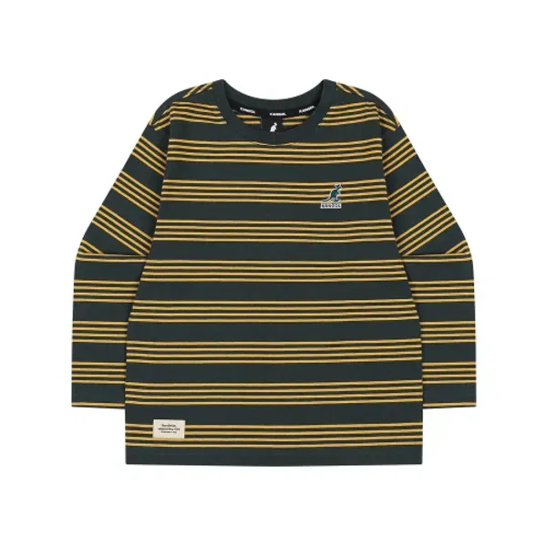 Футболка с длинным рукавом полосатая, RC 0106 Kangol Kids, зеленый