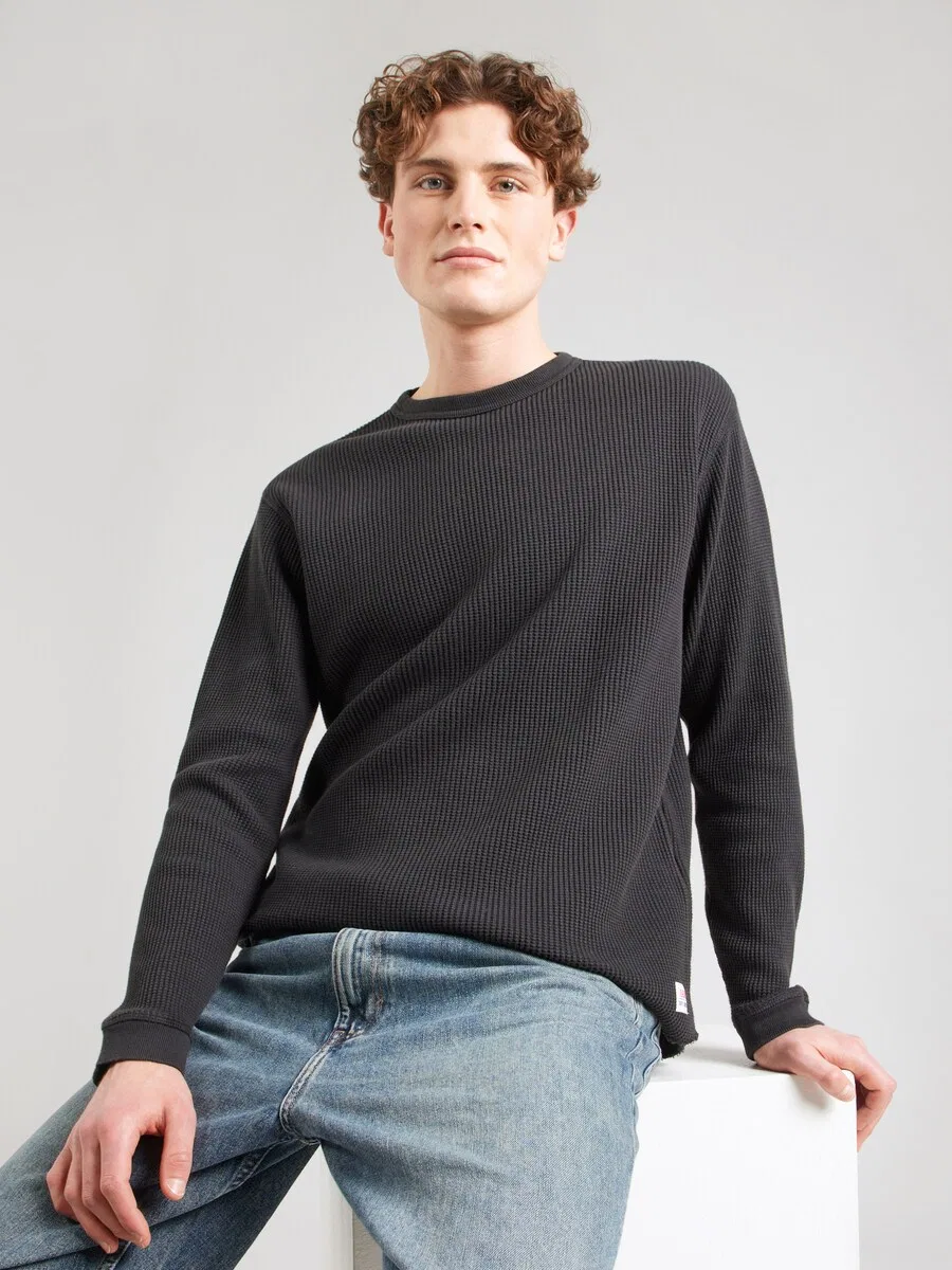 Футболка LEVI'S с длинным рукавом, свободная, черная — фото 2