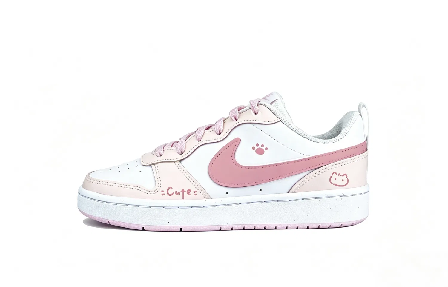 Детские кроссовки для скейтбординга с принтом кошачьих лапок Cute Nike