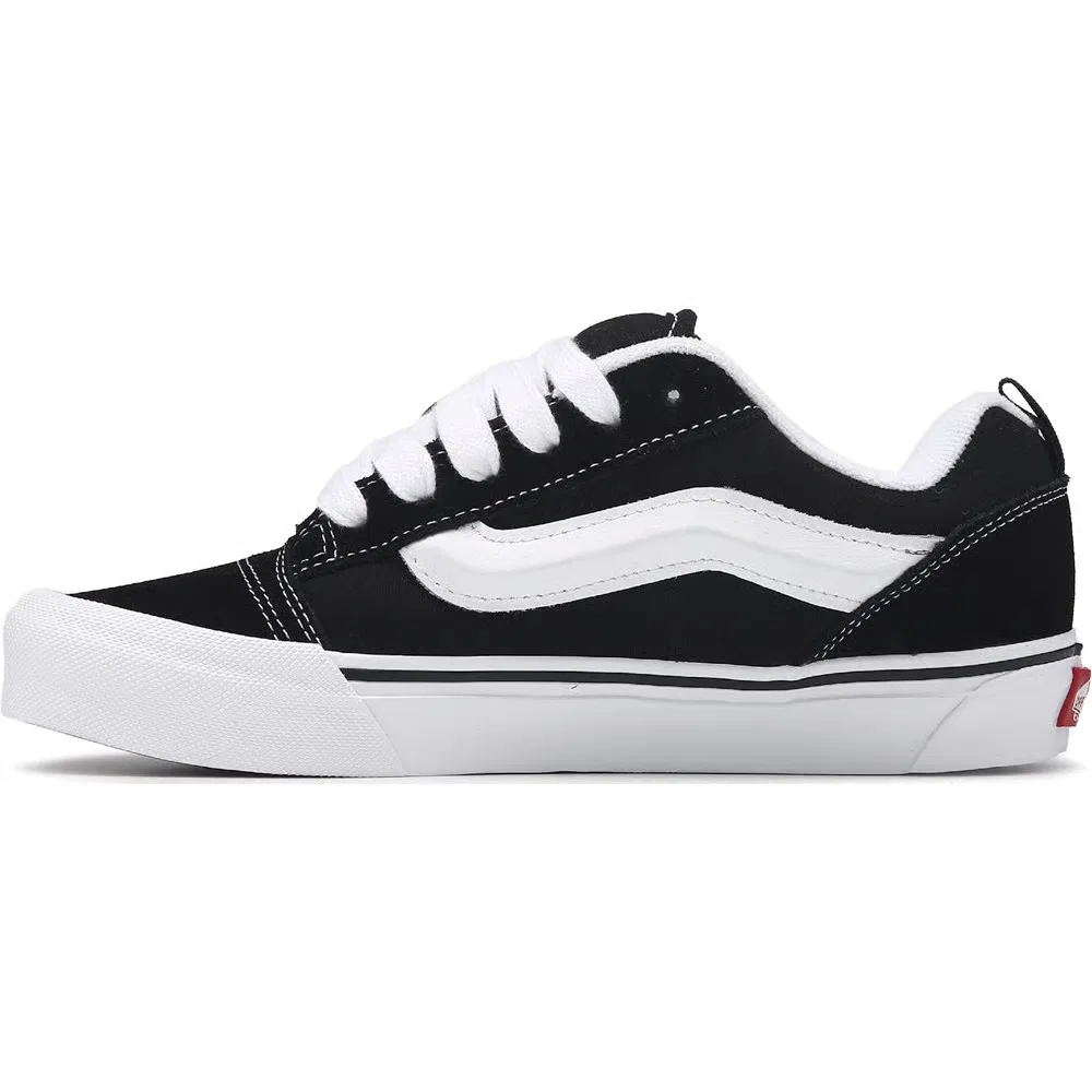 Детские скейтбордистские кроссовки Vans, Black/True White — фото 3
