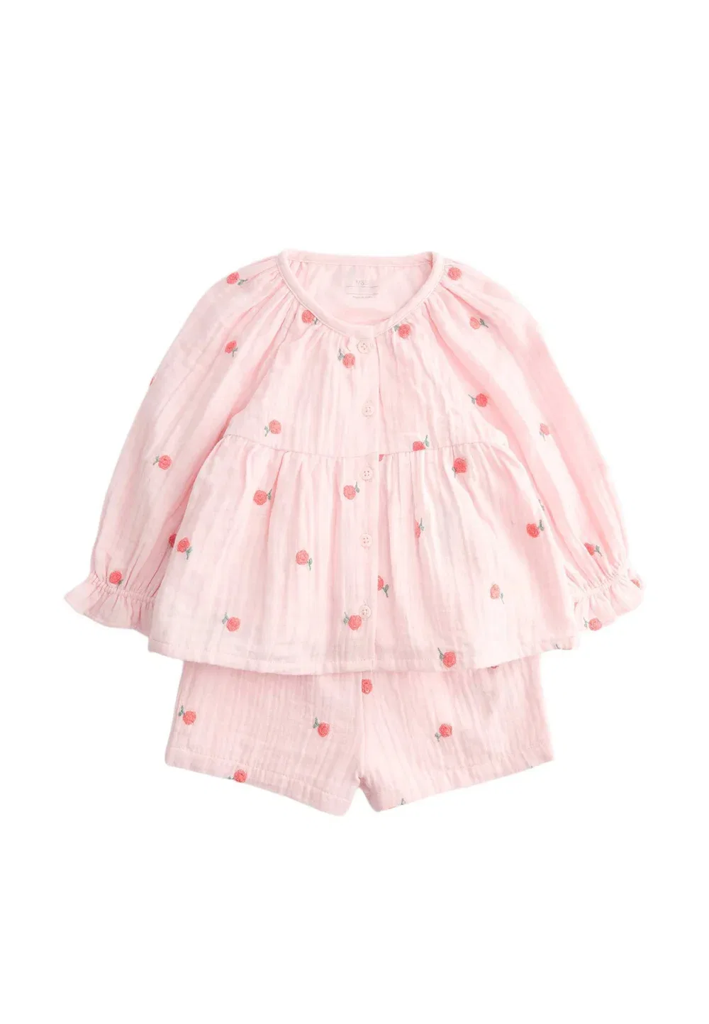 Комплект из двух предметов - шорты Marks & Spencer, Pink