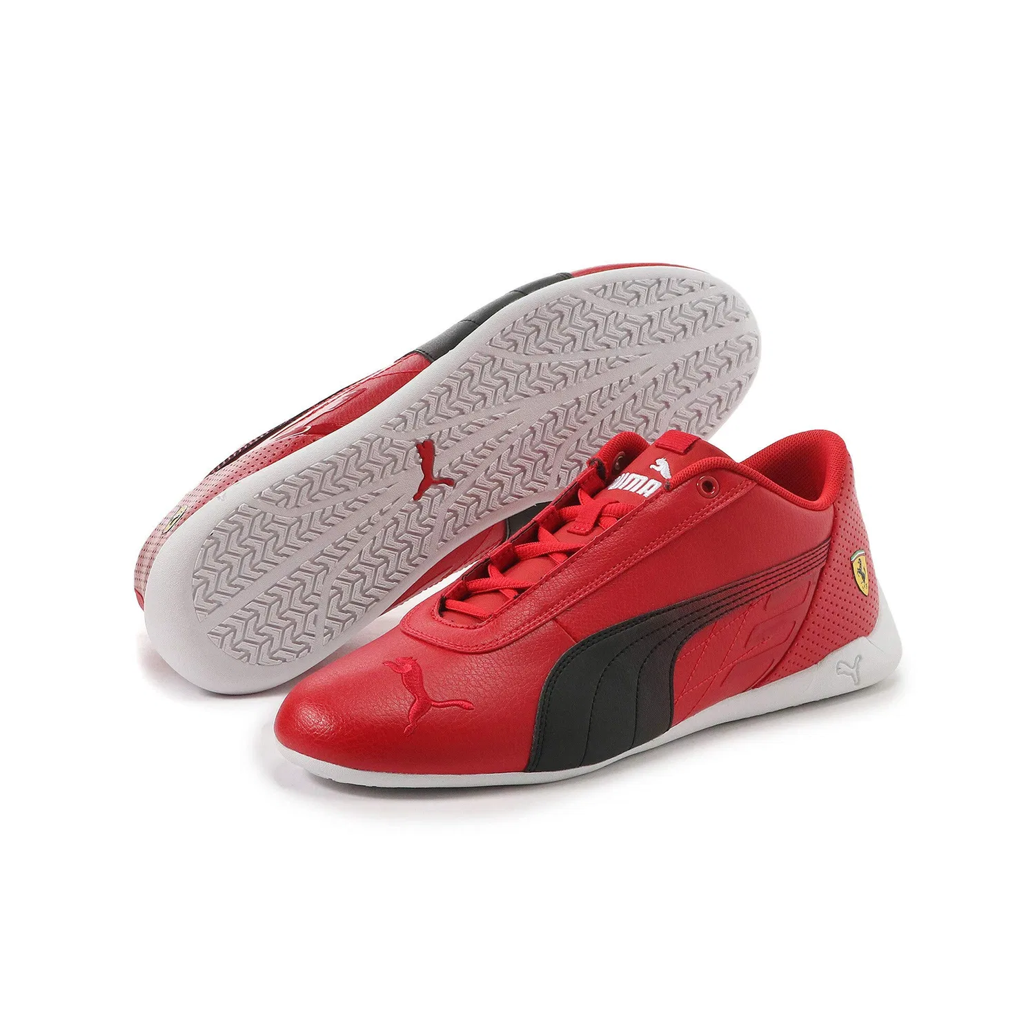 Детские кроссовки для мальчиков и девочек Ferrari R-Cat PUMA, Rosso Corsa PUMA Black — фото 2