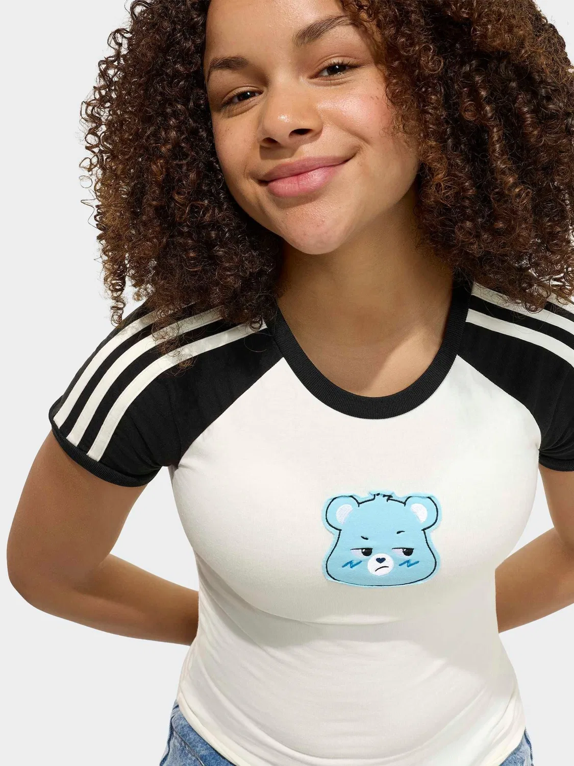 Футболка с принтом Care Bears, adidas Originals, белый — фото 4
