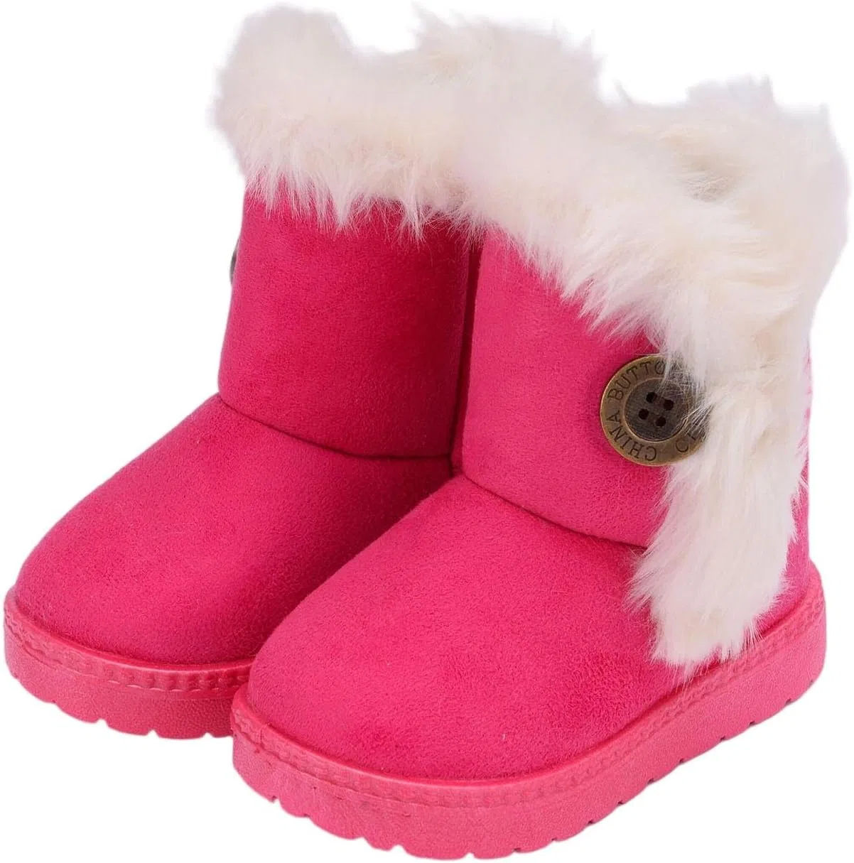 Детские зимние сапоги для девочек с мехом Winter Snow Boots Zzalalana, Hot Pink