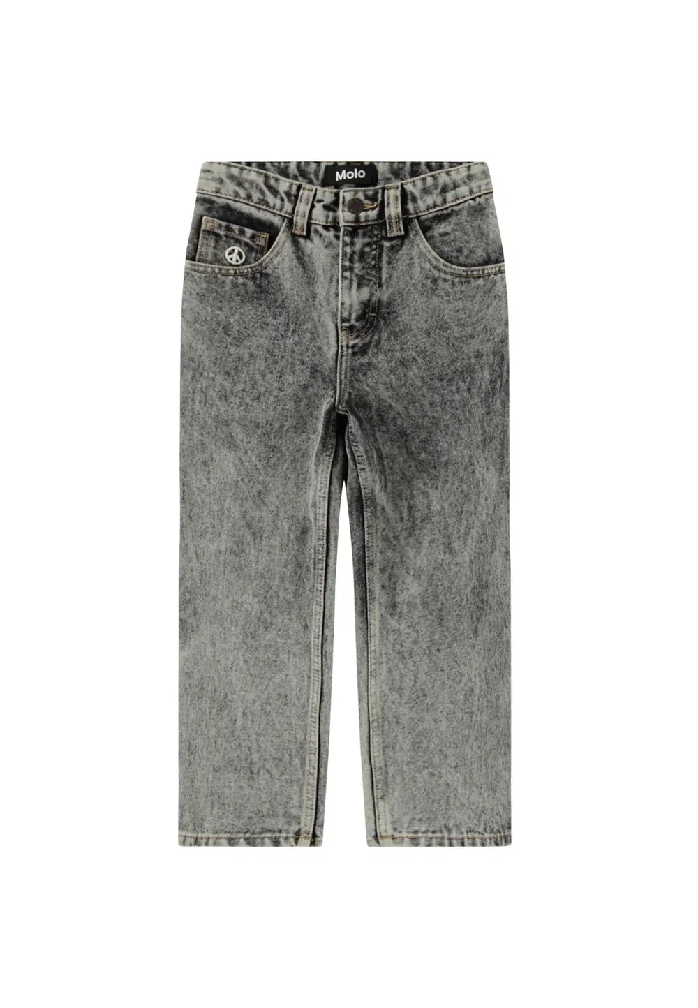 Джинсы унисекс Aska прямого кроя Molo, Grey Stonewash