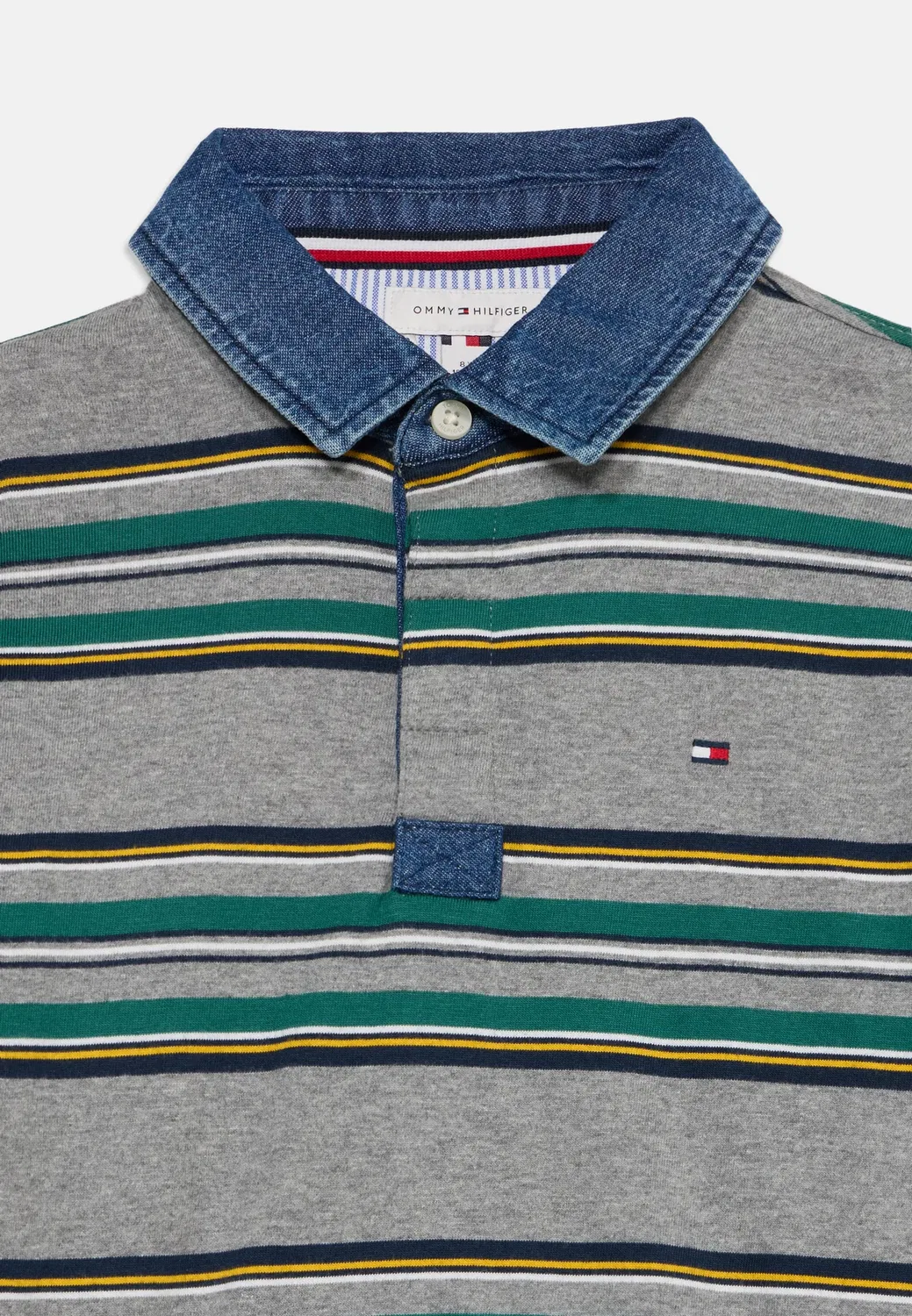 Регби - футболка с длинными рукавами Tommy Hilfiger, Medium Grey Heather — фото 4