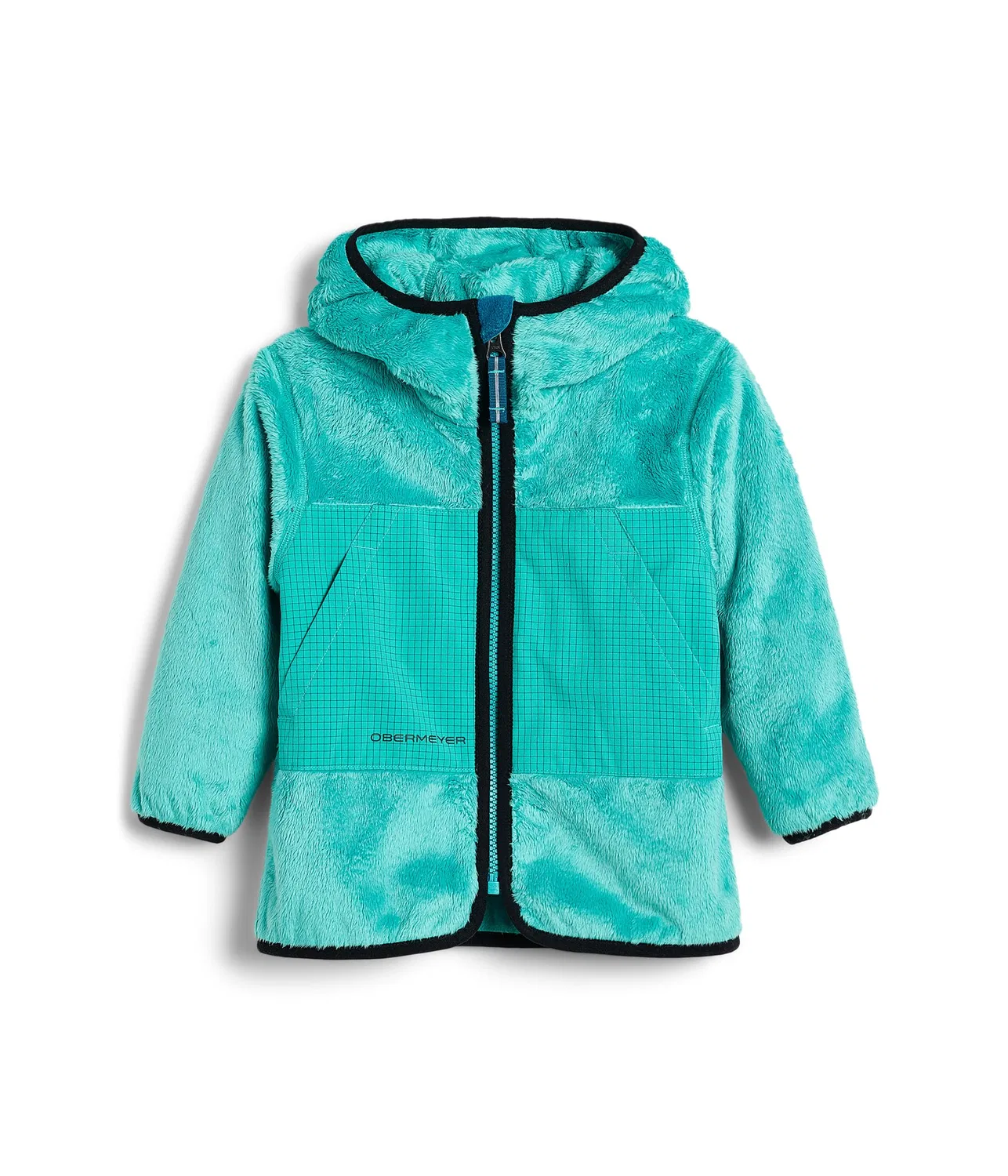 Куртка из флиса с мехом лисы (для маленьких и больших детей) Obermeyer Kids, Tiny Pine