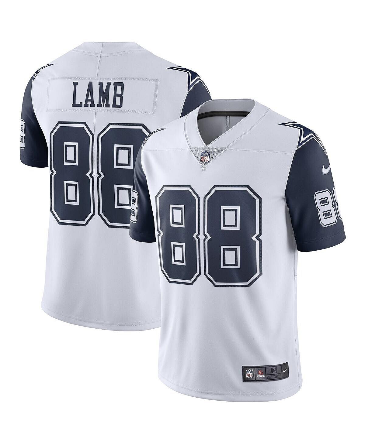 

Мужская футболка ceedee lamb white dallas cowboys 2nd alternate vapor limited jersey Nike, белый