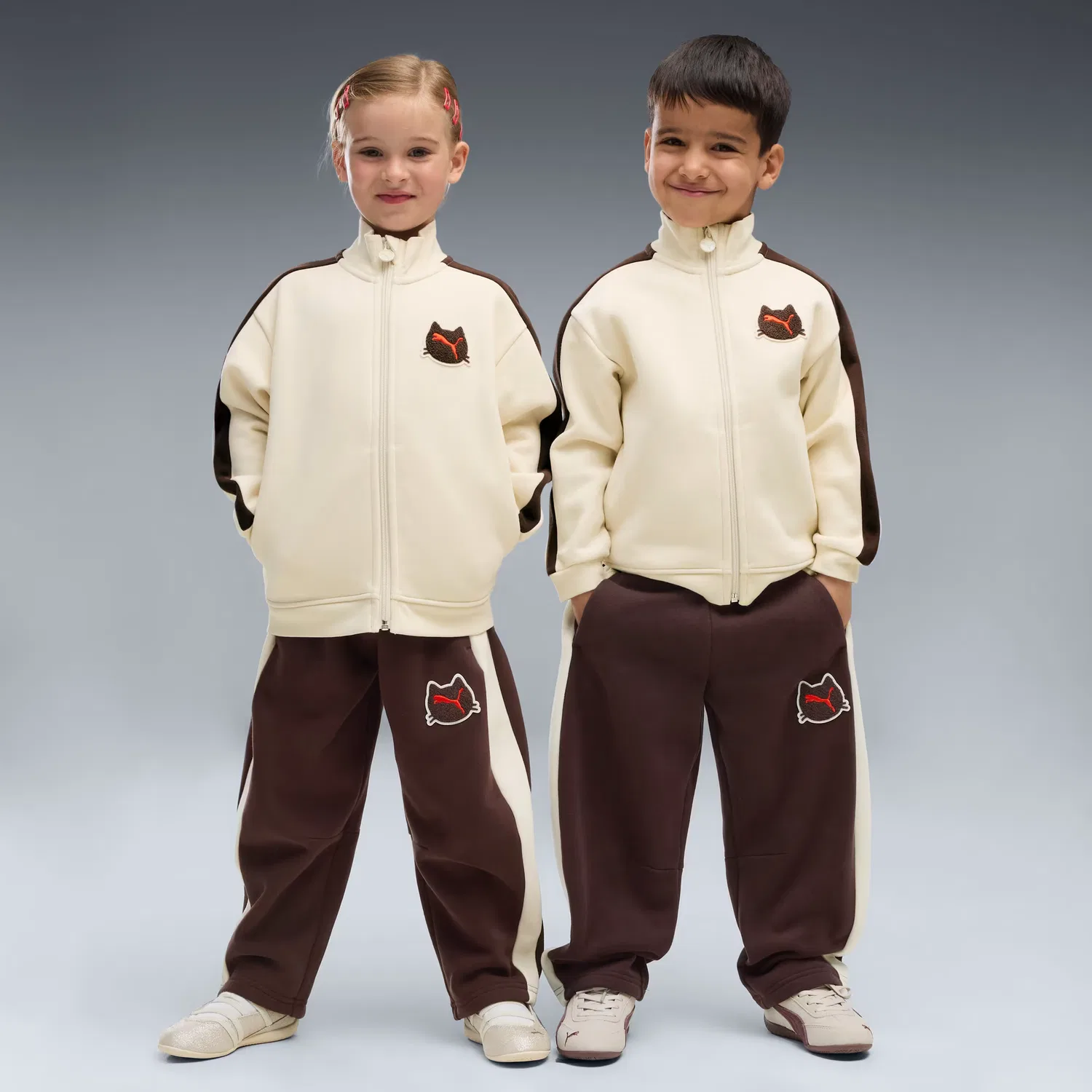 Детская свободная куртка на молнии t7 Imaginary Friend Puma, Alpine Snow — фото 3