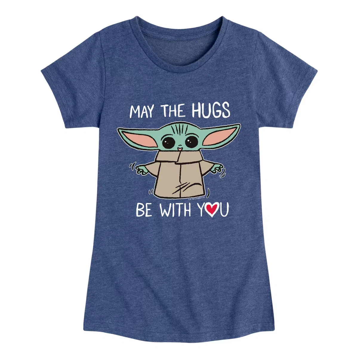Футболка с принтом The Mandalorian The Mandalorian, Heather Navy