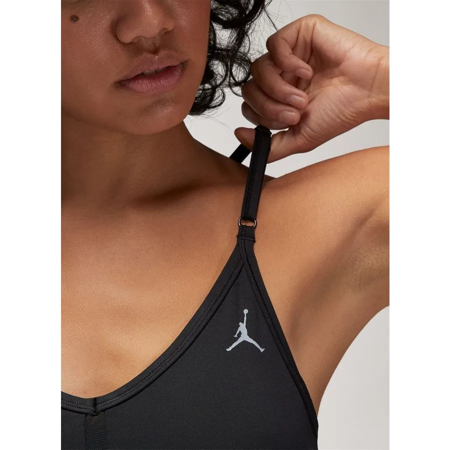 Спортивный бюстгальтер без рукавов Nike J SPT Logo Bra, L, Черный — фото 4