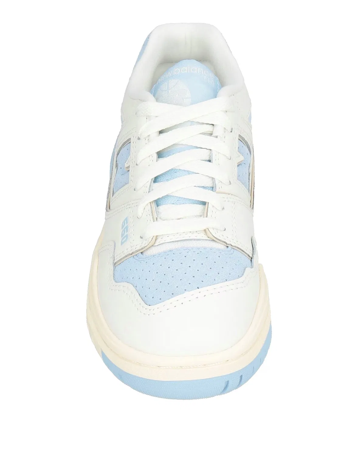 Детские кроссовки для девочек кожаные B550 New Balance, кремовый — фото 4