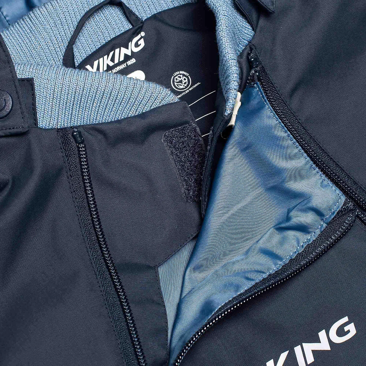 Детский комбинезон с капюшоном ALV OVERALL SPRING WATERPROOF Viking, Mitternachtsindigo — фото 3