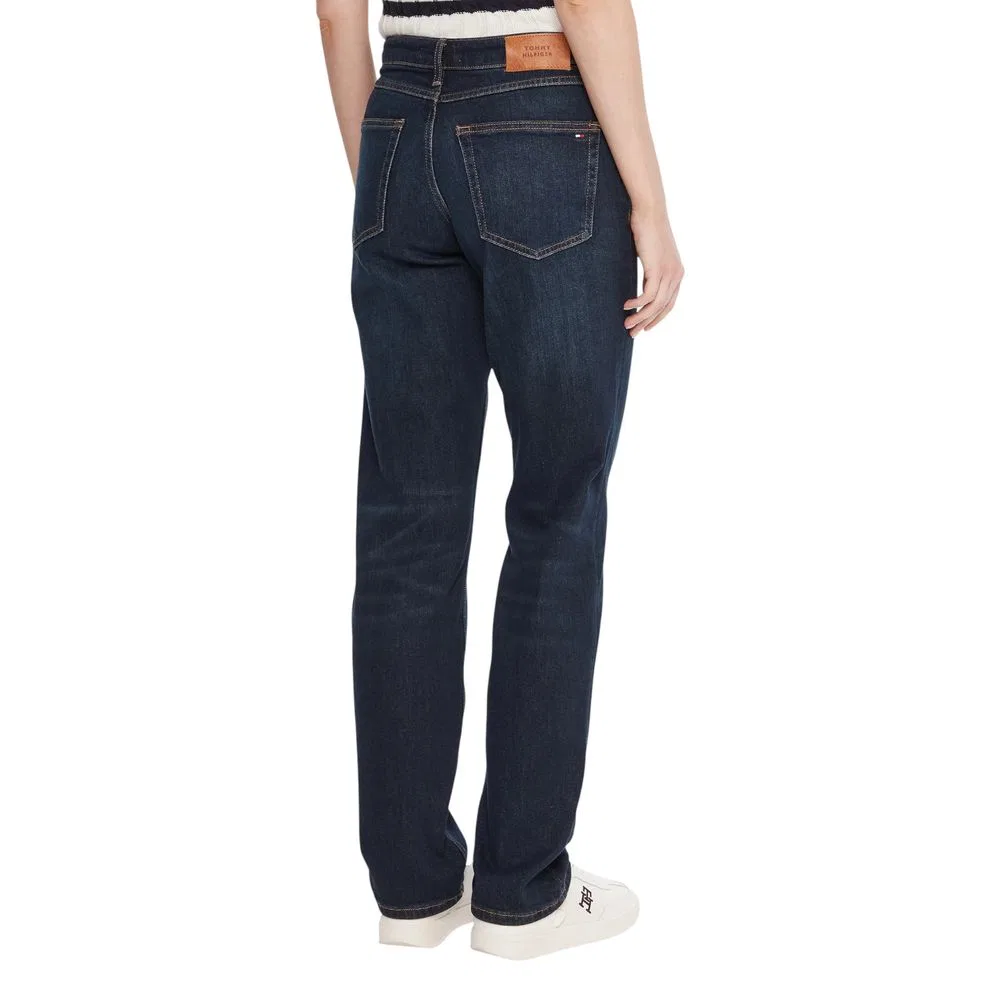 Женские джинсы-мом с посадкой мом и классической посадкой Blue Recycled Cotton Mom Jeans Tommy Hilfiger, Blue — фото 2