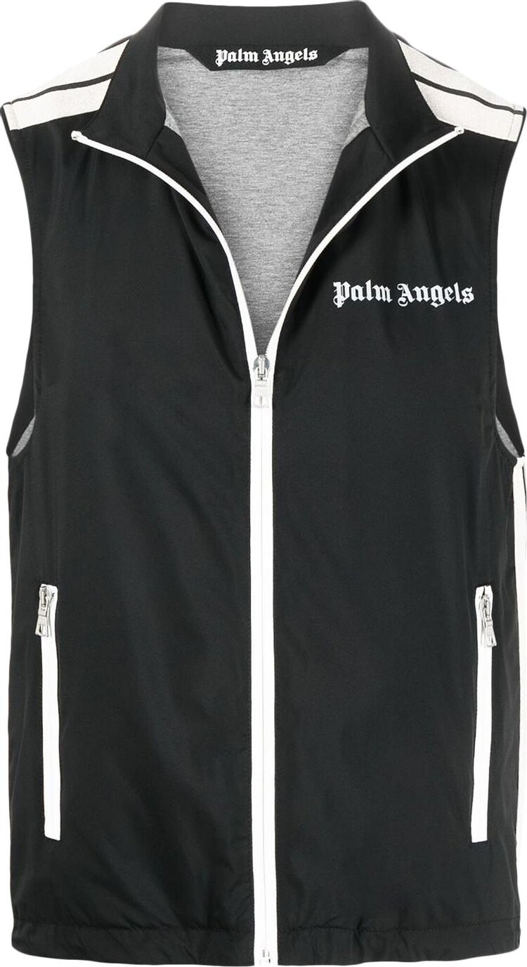 

Жилет Palm Angels Classic Logo Vest 'Black/Off White', черный