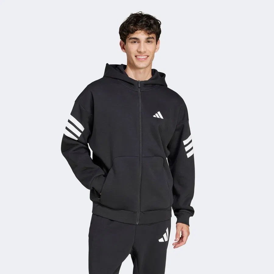 Худи с капюшоном и с принтом Future Icon 3-Stripes adidas, Черный
