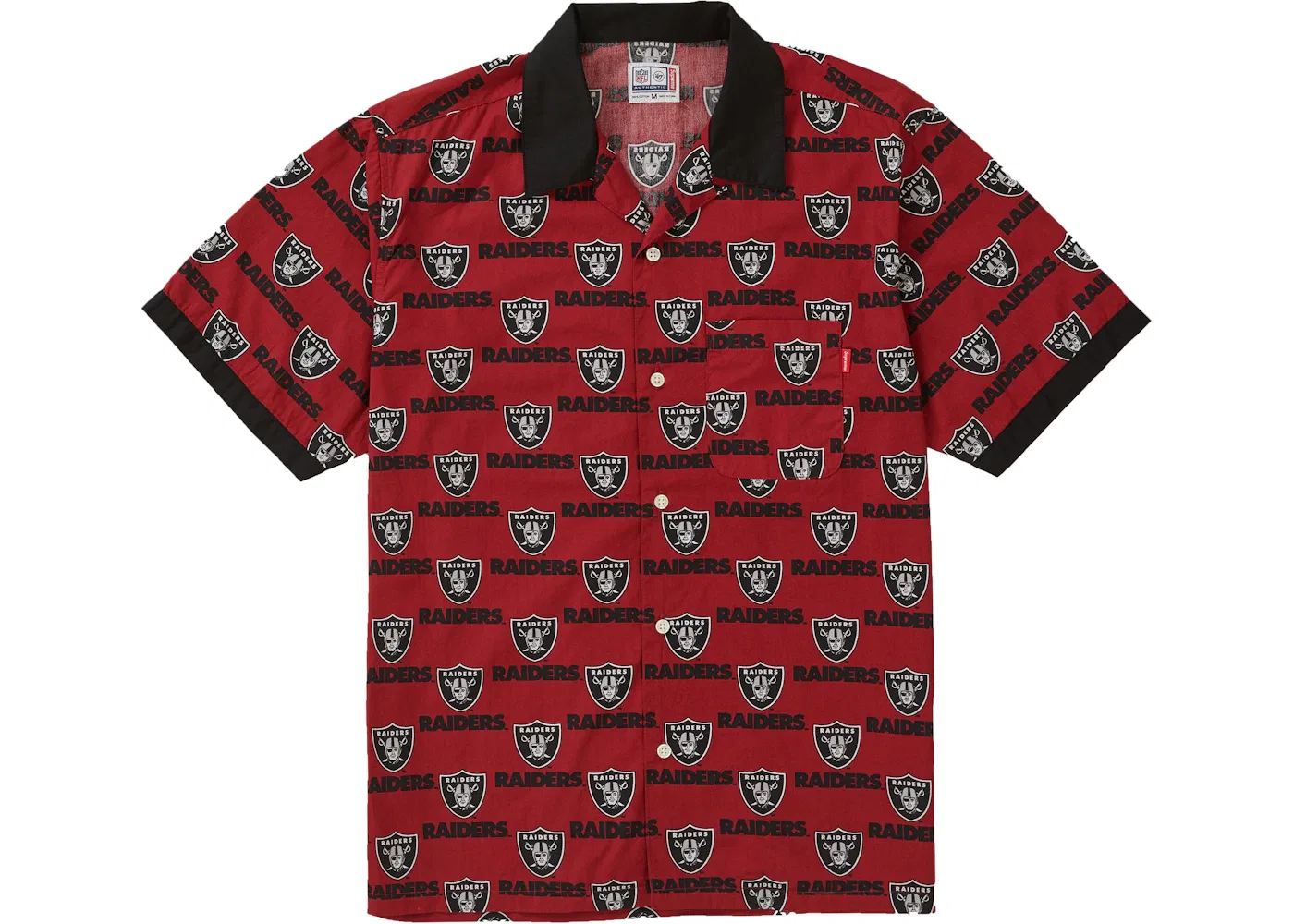 Мужская футболка с коротким рукавом Supreme NFL x Raiders x '47 Shirt, Light Burgundy