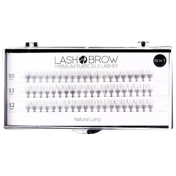 

Lash Brow Flare Silk Natural Long пучки накладных ресниц, 1 упаковка