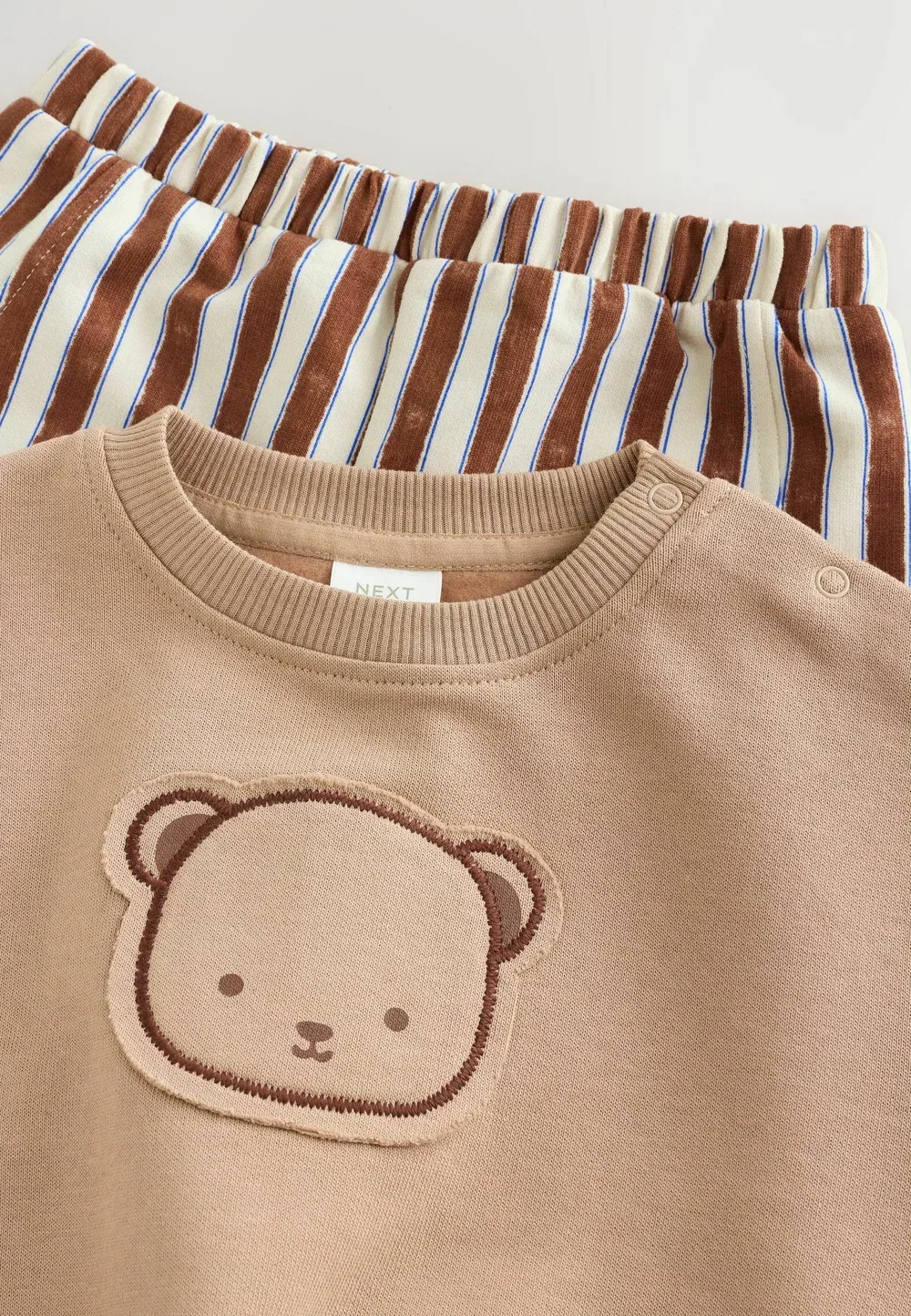 Детский комплект: толстовка и брюки - спортивные штаны Next, Chocolate Brown Bear — фото 4
