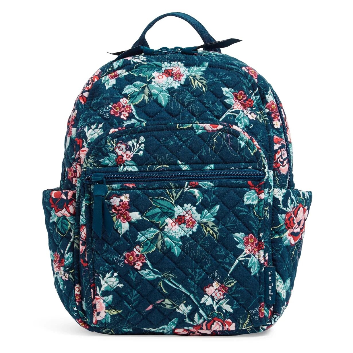 

Рюкзак Vera Bradley Cotton Small Women's, темно-бирюзовый/мультиколор