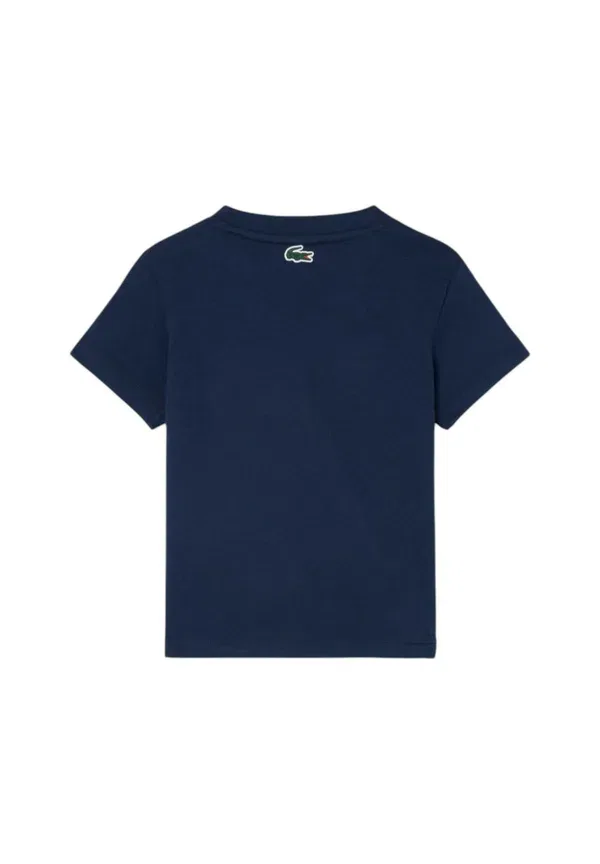 Футболка с ультрасухим принтом Lacoste, синий