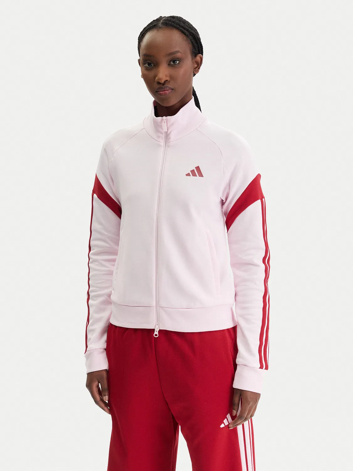 Женская толстовка приталенного кроя House Of Tiro Adidas, розовый