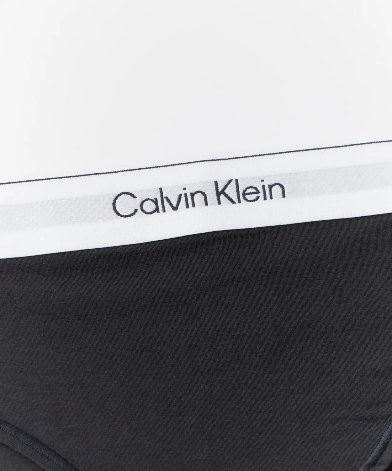 Женские трусы-бикини с высокой посадкой с принтом Icon Cotton Modal Calvin Klein, Black — фото 2
