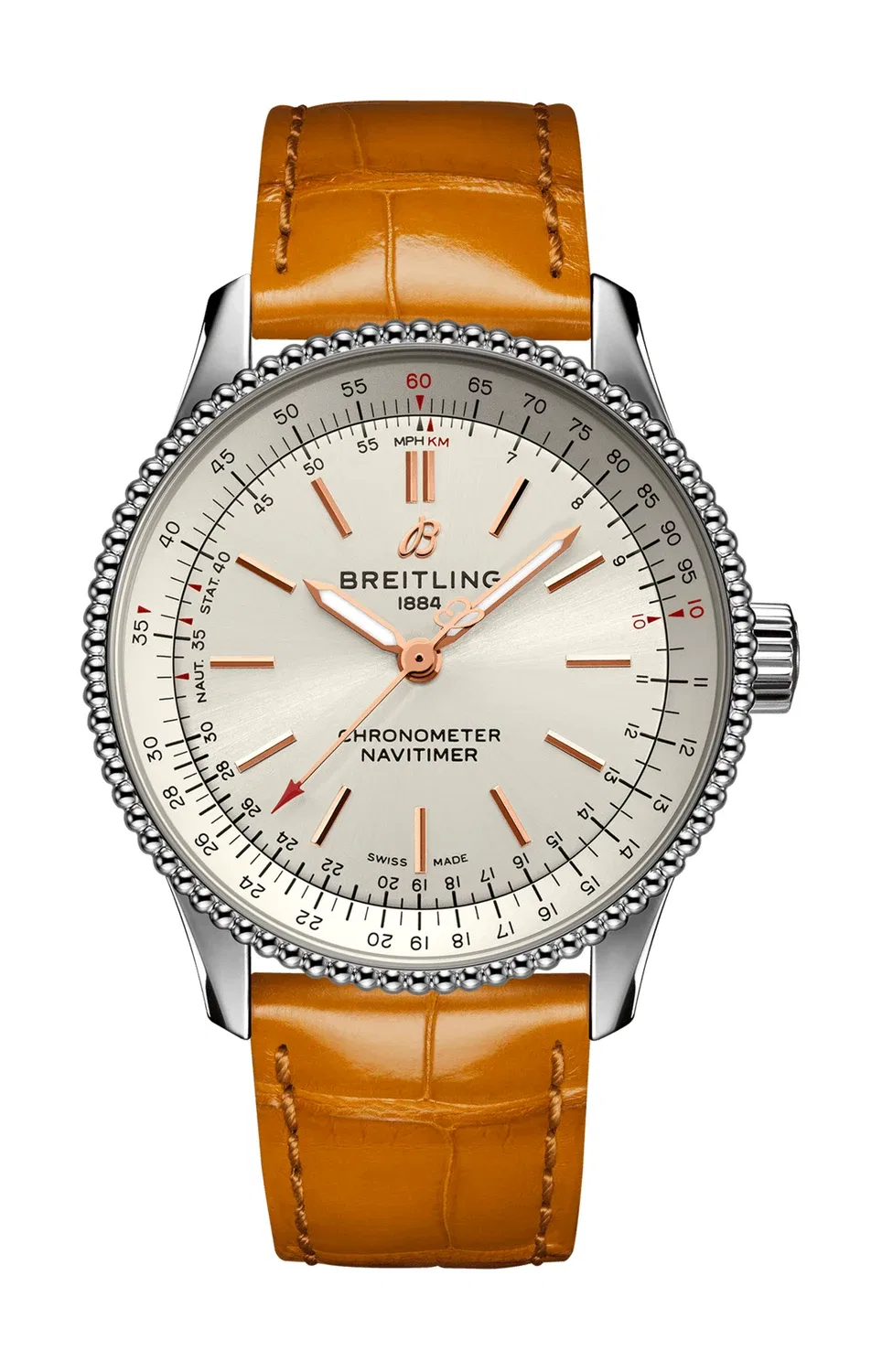НАВИТАЙМЕР АВТОМАТИК 35 - A17395F41G1P3 BREITLING, серебряный