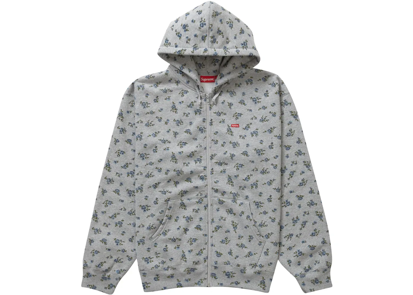 Мужская худи с цветочным принтом Supreme Sweatshirt (FW23), Flowers