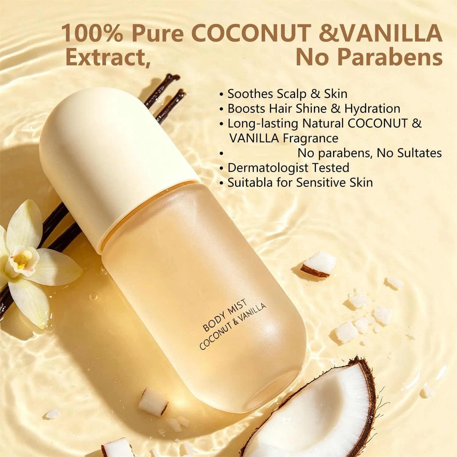 Спрей для тела Coconut Vanilla Goniome, 100ml — фото 4