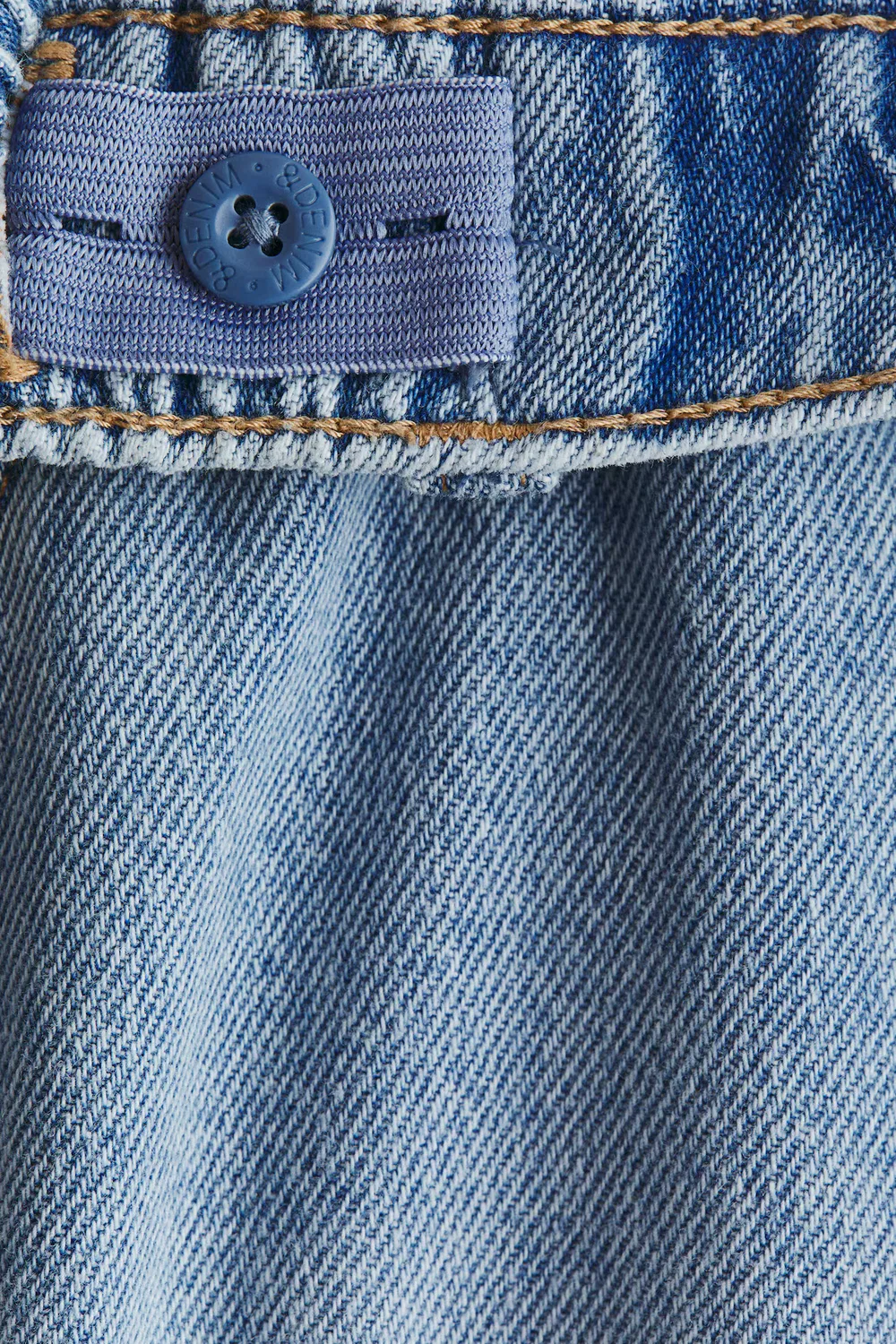 Джинсовые спортивные штаны из хлопка H&M, Helles Denimblau — фото 4
