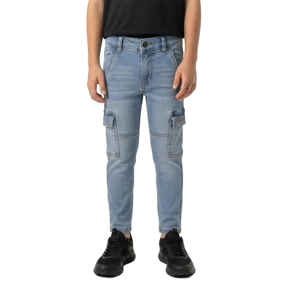 Детские карго-брюки для мальчиков с зауженным силуэтом Levi's, Blue — фото 3
