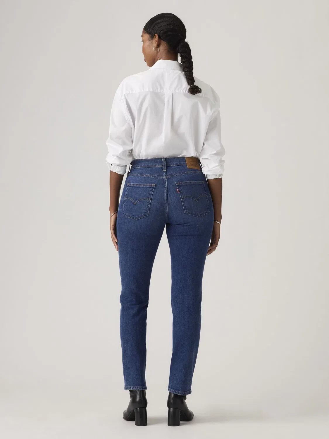 Джинсы прямого кроя, высокая посадка Levi's, синие — фото 2