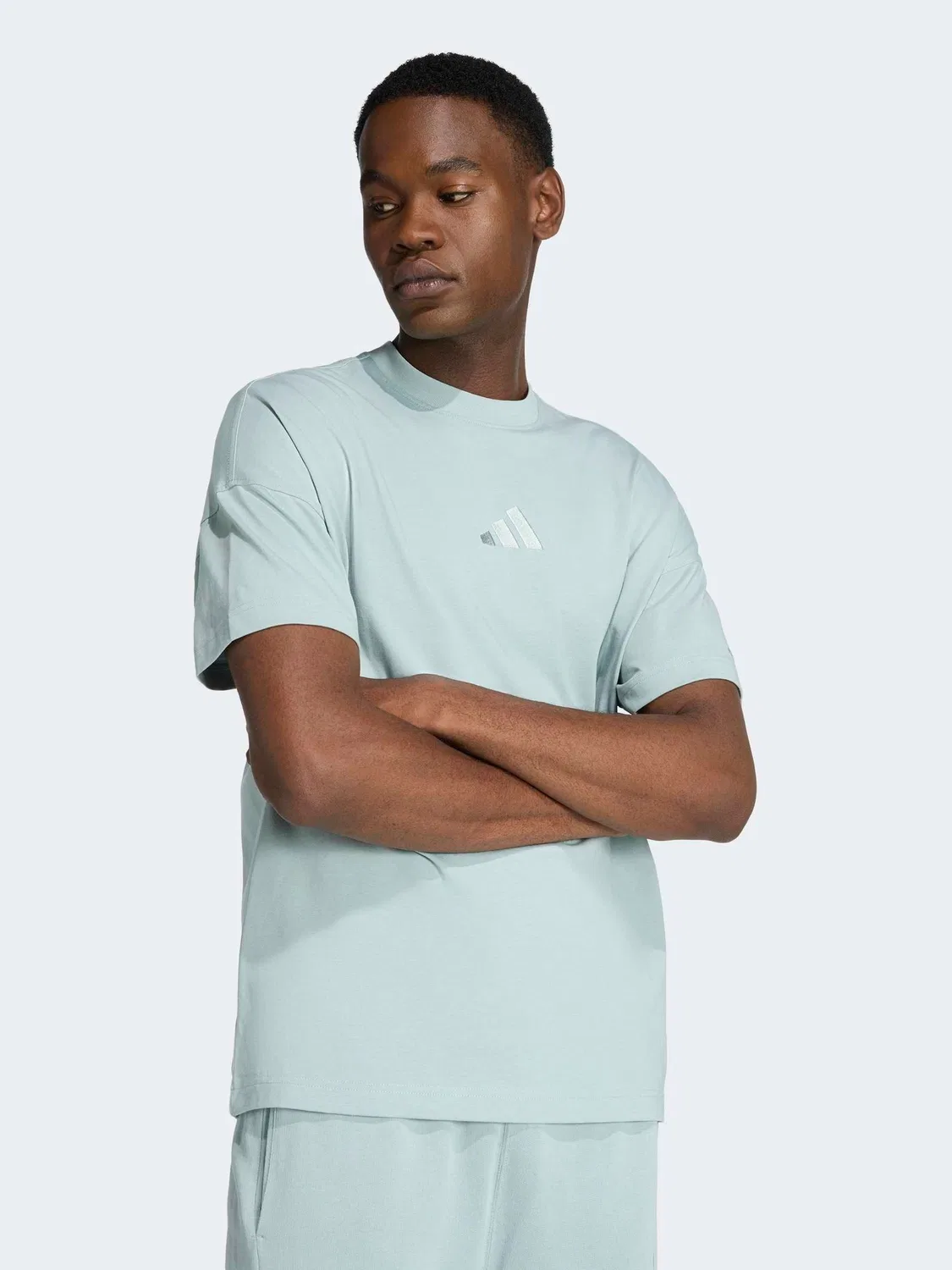 Футболка ALL SZN adidas, зеленый/белый — фото 3