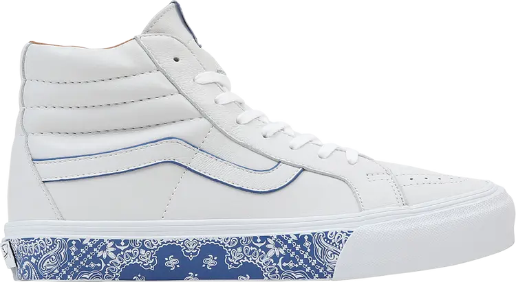 

Кеды Vans Sk8-Hi Reissue LX Bandana - White True Blue, белый