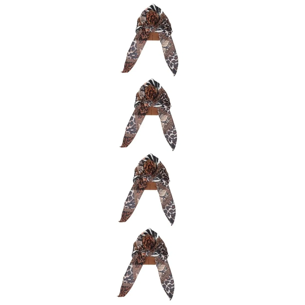 Шапочка для душа 4 шт, Healeved, имитация шелка, Leopard